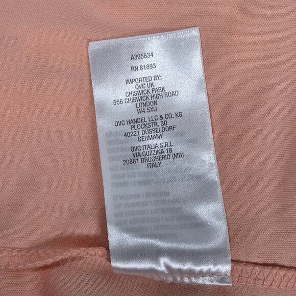 Haute‎ Hippie Tribe Peach Floral Print Boho Peasant Top Blouse M - Picture 5 of 10